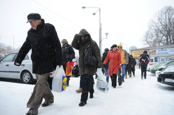 Winter is back in Romania