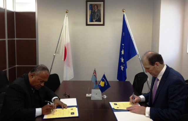 The Republic of Kosovo establishes diplomatic relations with the Republic of Fiji