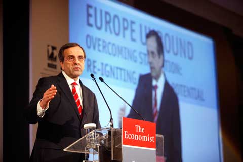 Samaras upbeat on recovery but insists VAT rate has to be reduced to boost economy