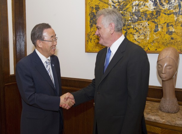 Serbian president meets with UN secretary general