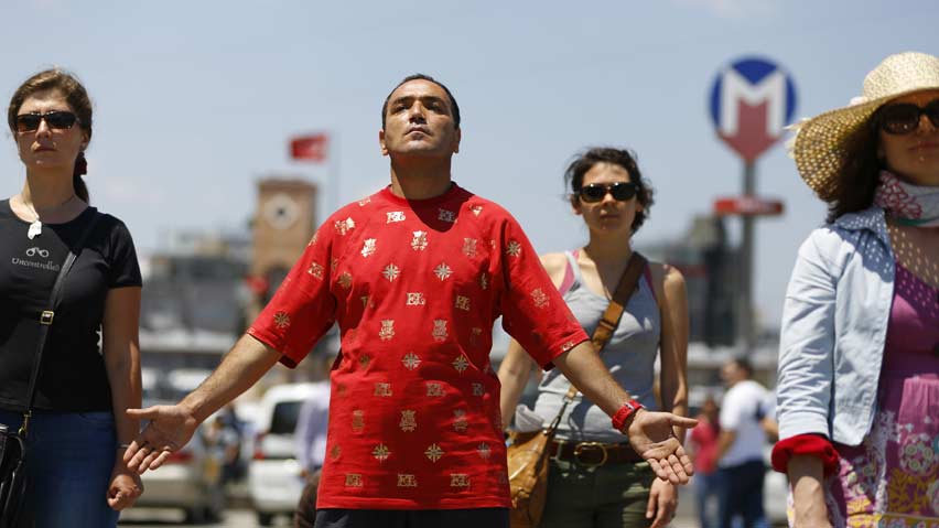 Standing Man – silent protest sweeps Turkey