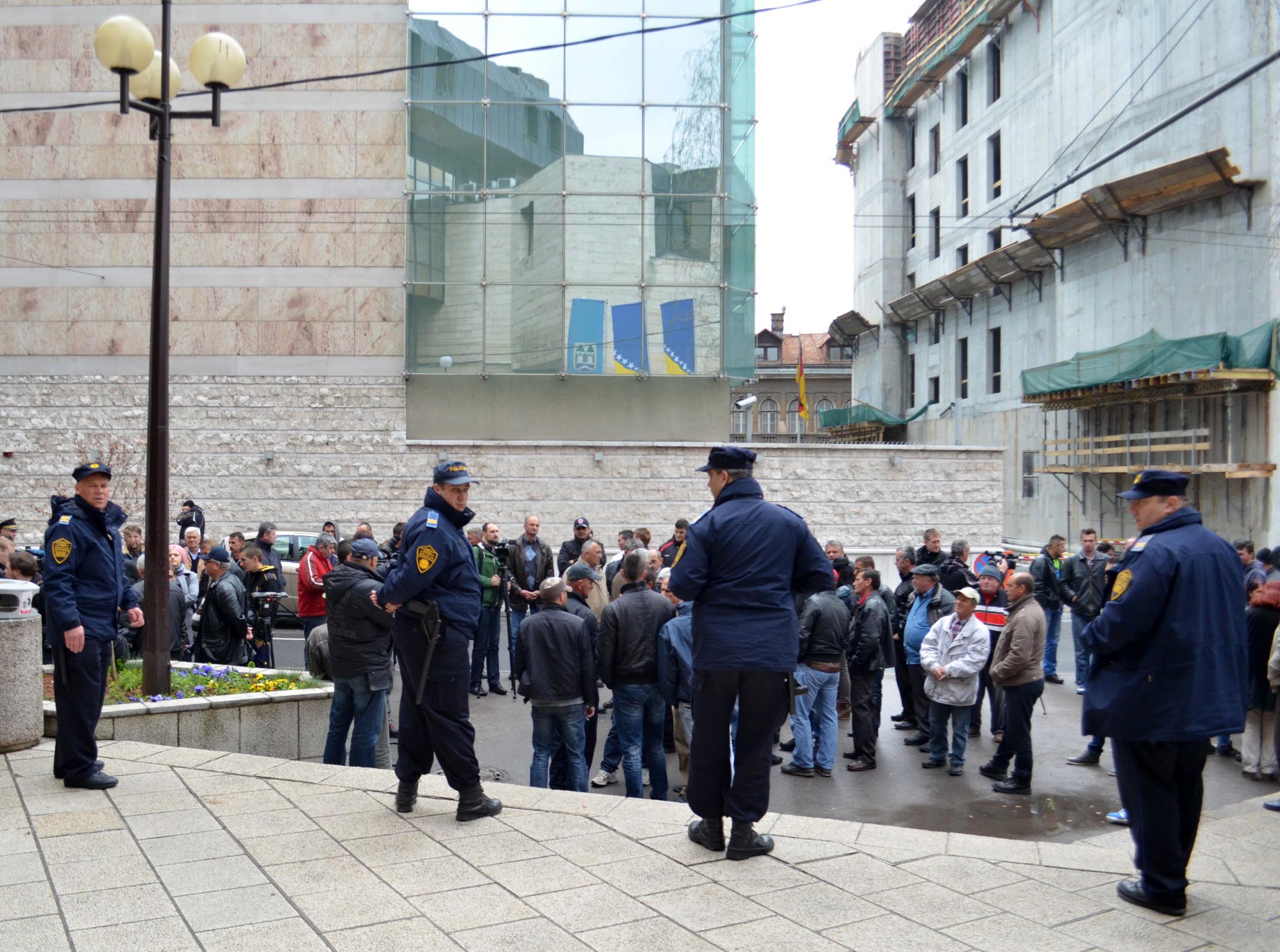 Farmers Protesting in Sarajevo Seeking Payment of Incentives