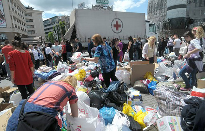 Massive mobilization to help Serbia and Bosnia and Herzegovina
