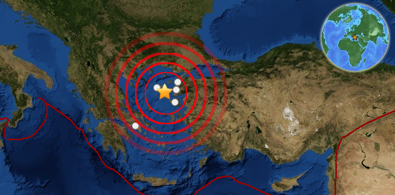 Earthquake rattles Greece, Turkey