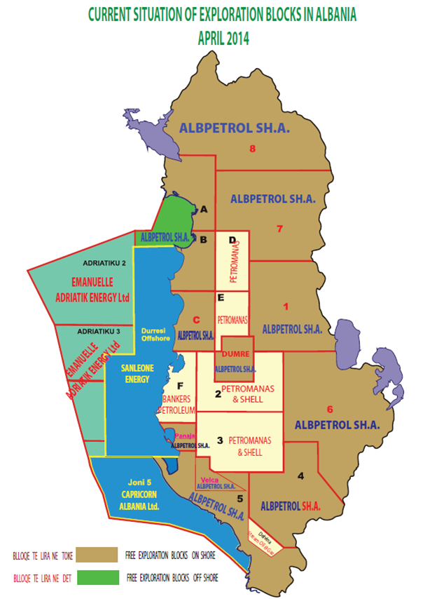Albanian onshore licensing round