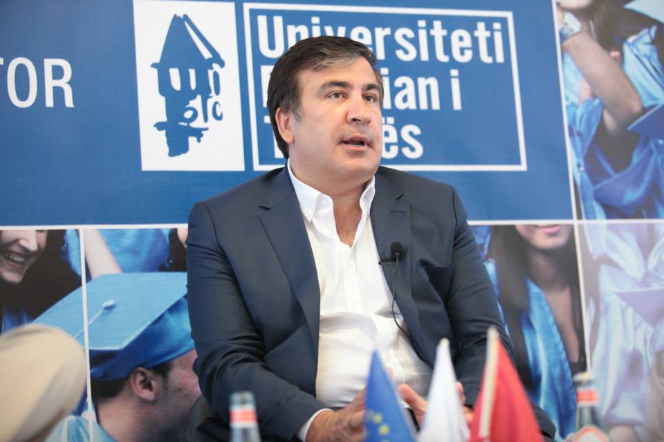 Former Georgian president comments the latest world developments in Albania