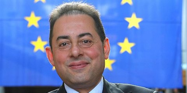 Gianni Pittella stands on the side of Cyprus