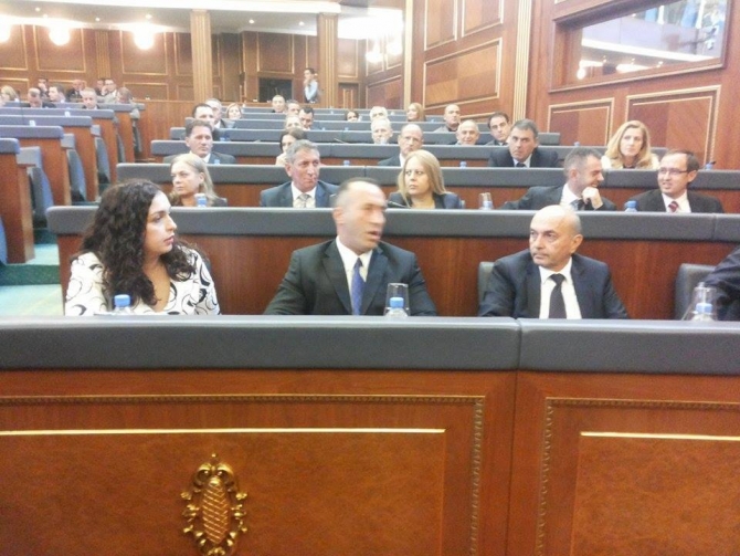 Opposition protests in parliament