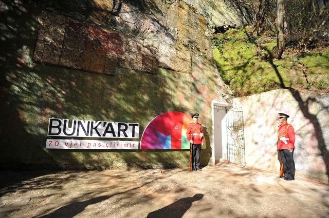Suspicions exist over the genuineness of the anti-nuclear bunker and exhibited objects