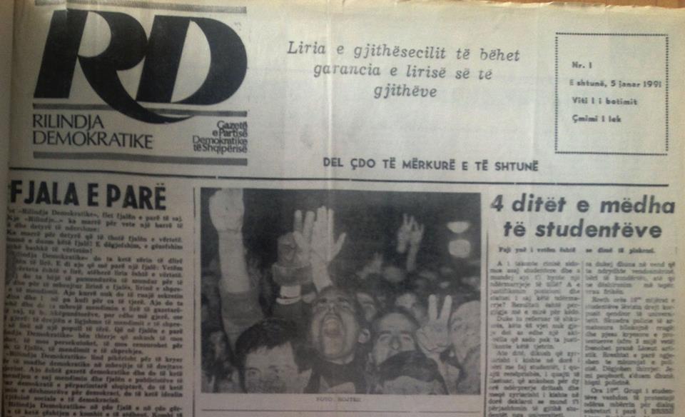 When Albanian free press was born after half a century of dictatorship