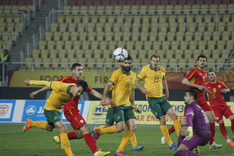 FYROM’s national football side draws against Australia