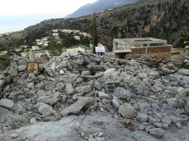 Church of Dhermi in the south of Albania demolished, politics involved in debates