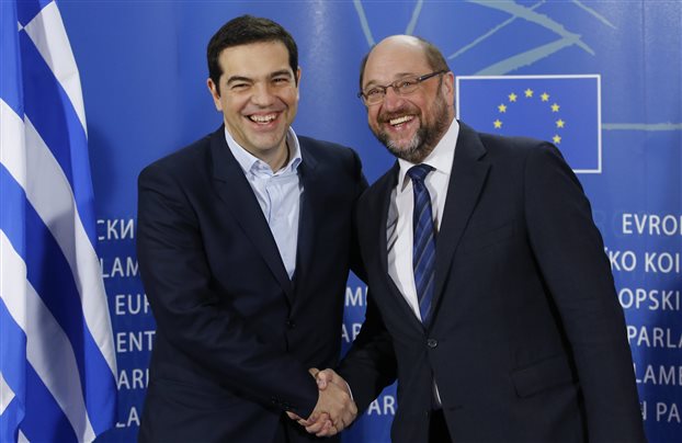 Tsipras to Schultz: Involvement of the European Parliament to the new programme