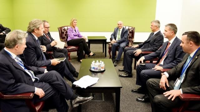PM Mustafa meets the head of the EU diplomacy