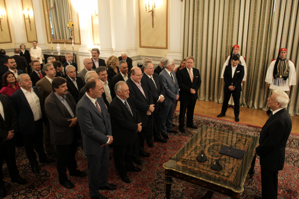 Key Greek ministers assume daunting task of bailout implementation