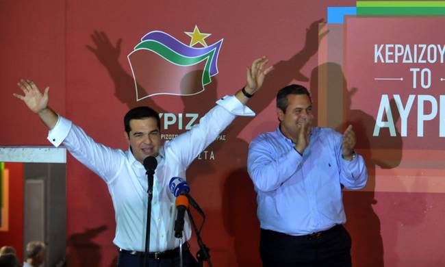 Syriza wins Greek snap election; coalition with ANEL announced