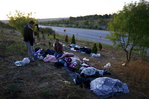 Refugee wave heading for Erdine