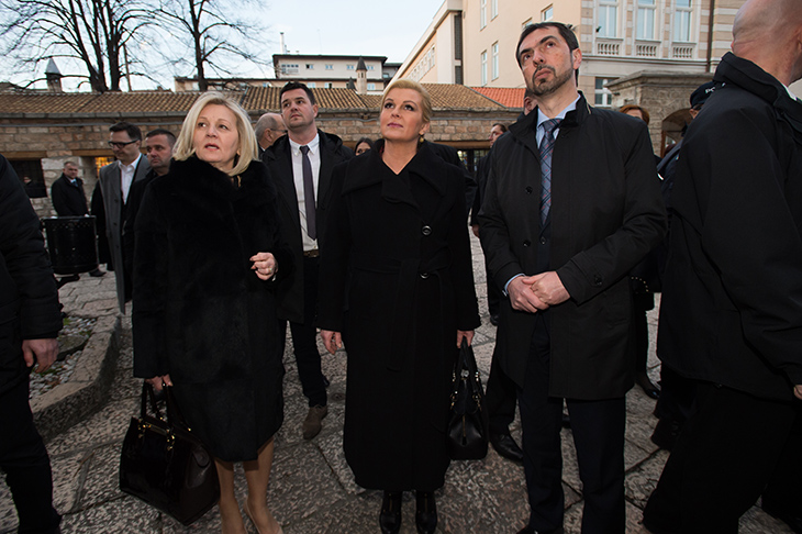Croatian president Grabar Kitarovic in BiH