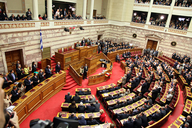 Greek government proposes pension cuts; opposition slams reform plans