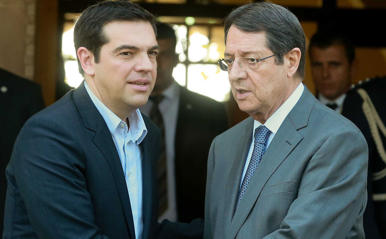 President of Cyprus Nicos Anastasiades on an official visit to Athens