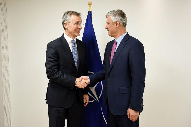 Kosovo is determined to become a NATO member, president Thaci says