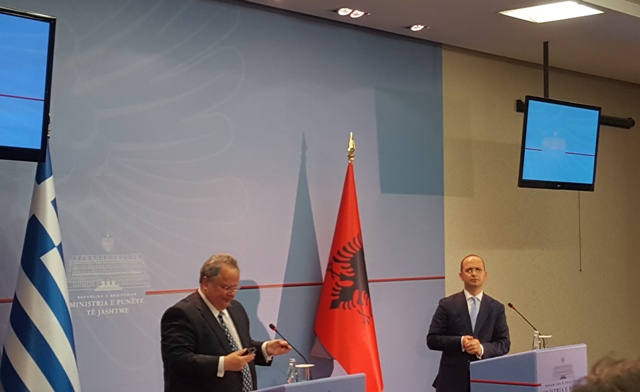 Foreign Ministers of Albania and Greece meet in Tirana