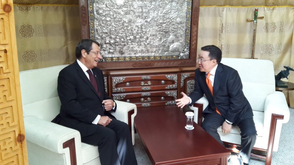Anastasiades meets state leaders on the sidelines of ASEM Summit in Mongolia