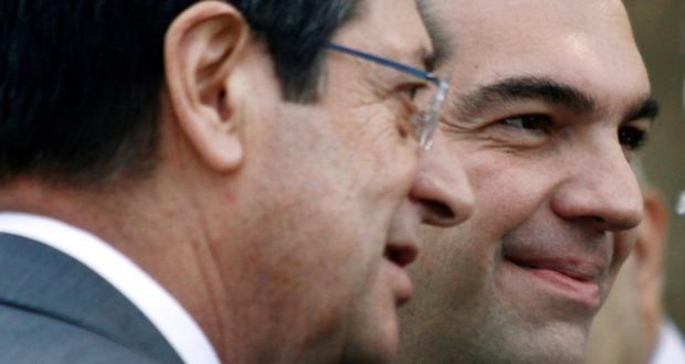 Tsipras and Anastasiades discuss the Cyprus issue in Brussels