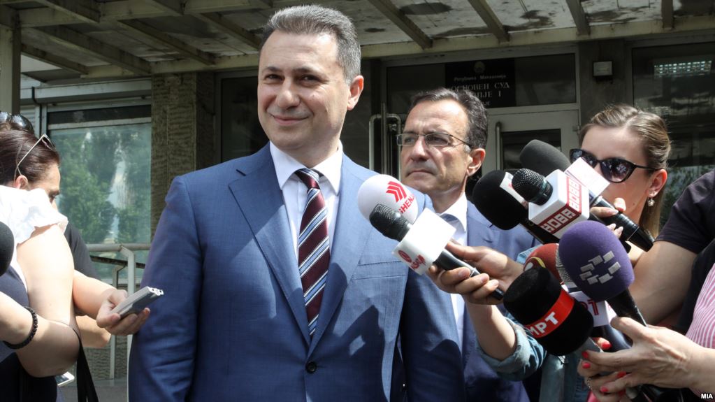 Gruevski doesn’t appear in court