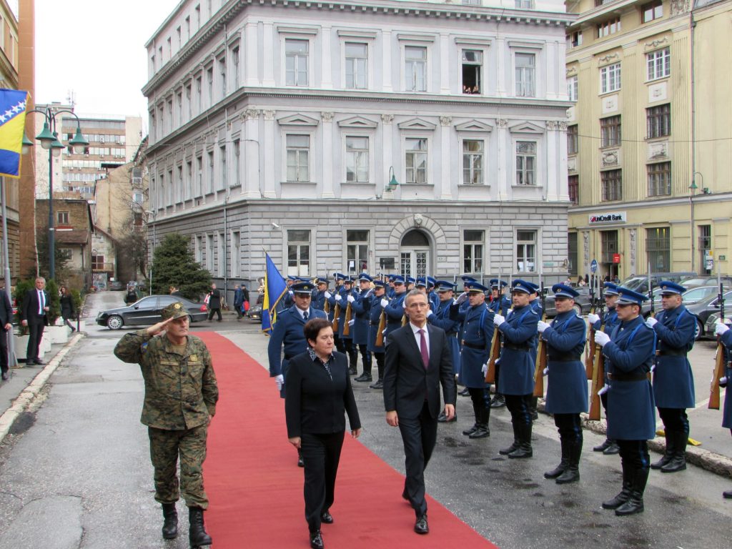 Stoltenberg visited Sarajevo