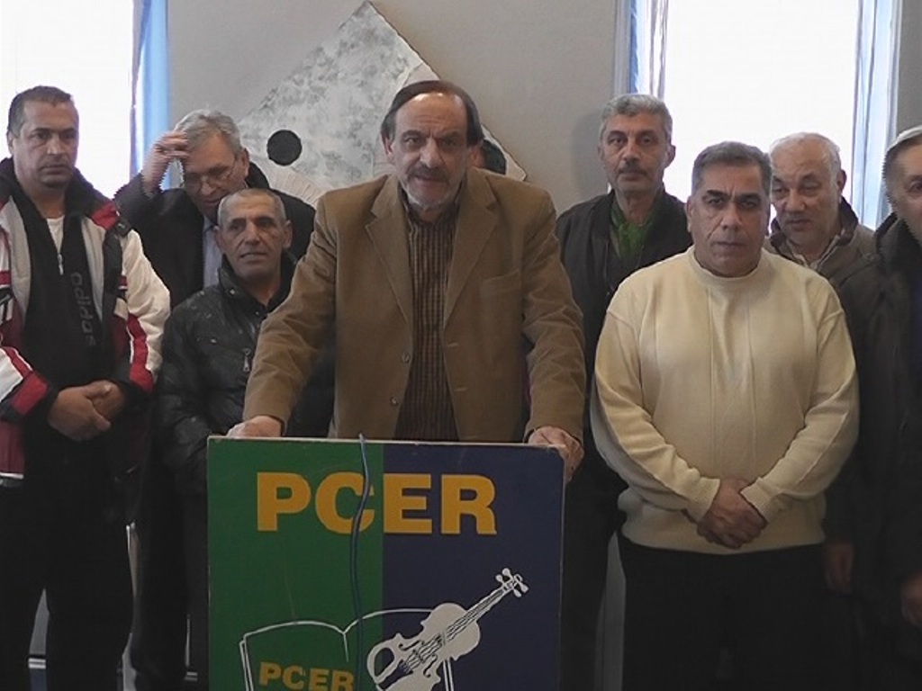 Roma community protests for receiving their social allowance
