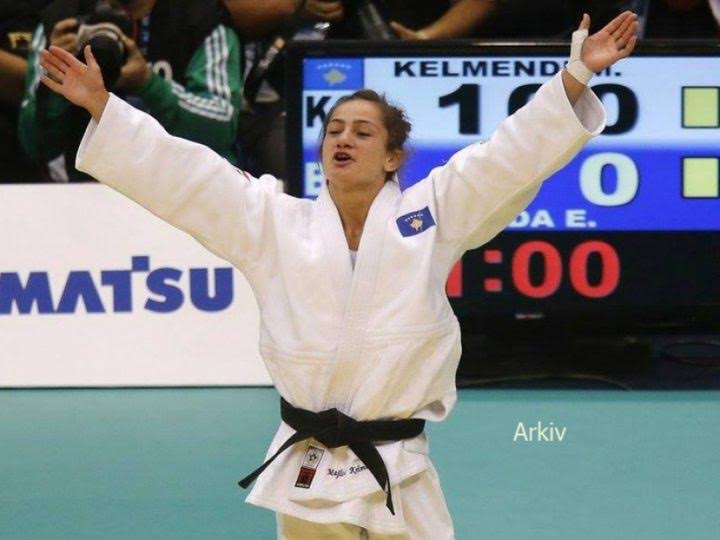 Majlinda Kelmendi wins the European Judo Championship final