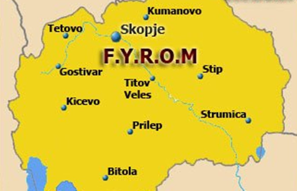Albanian government officially refers to the neighboring country as FYROM