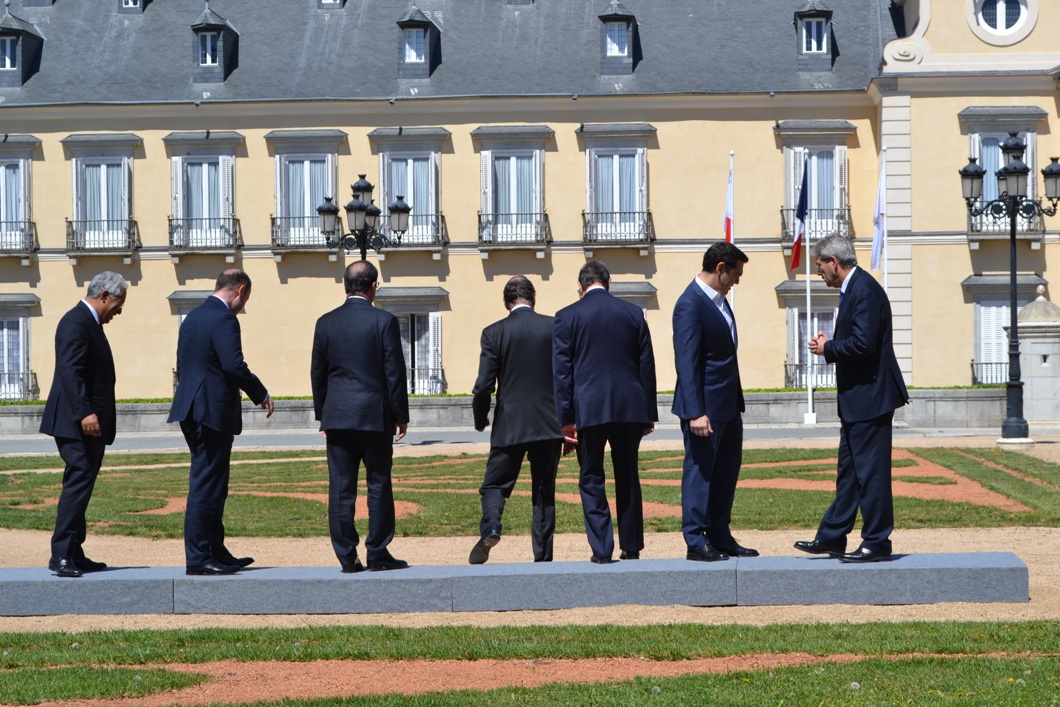 In the shadows of the EU Med Summit in Madrid.