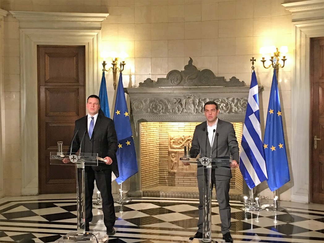 Alexis Tsipras met with Estonian PM Jüri Ratas