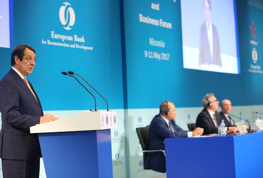 President Anastasiades attends Conference organized by the EBRD, in Nicosia