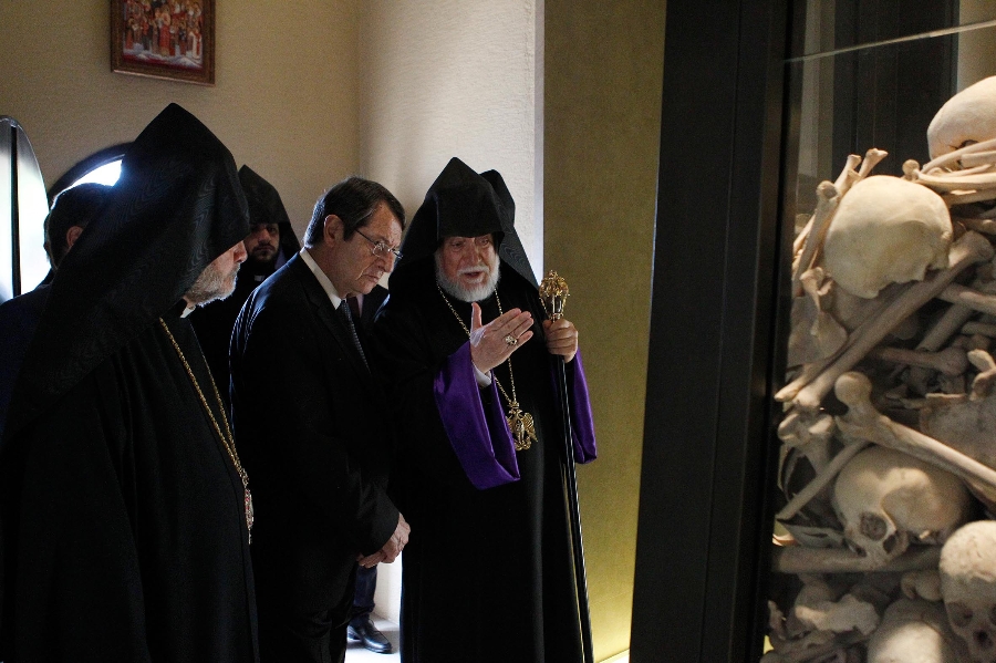 Anastasiades met with the Patriarch of Cilicia, in Beirut