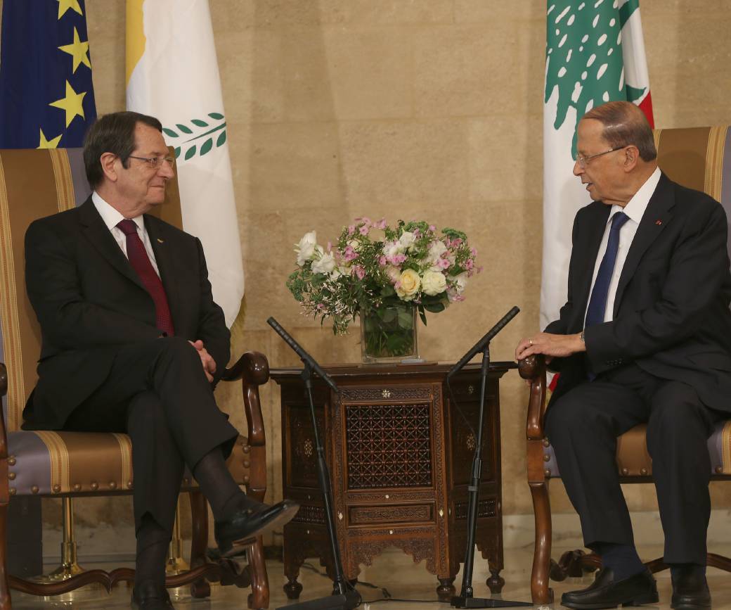 President Anastasiades met with the President of Lebanon