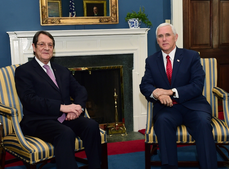 President Anastasiades met with the Vice President of the USA at the White House