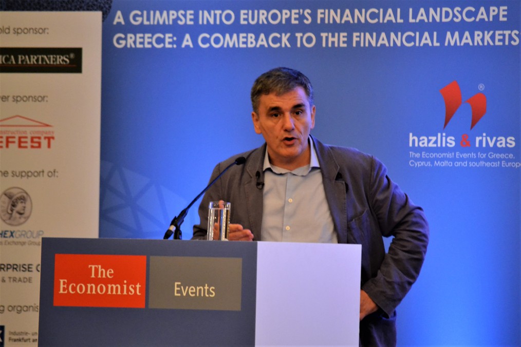 Economist Conference: Tsakalotos asks for clear solution to Greek debt