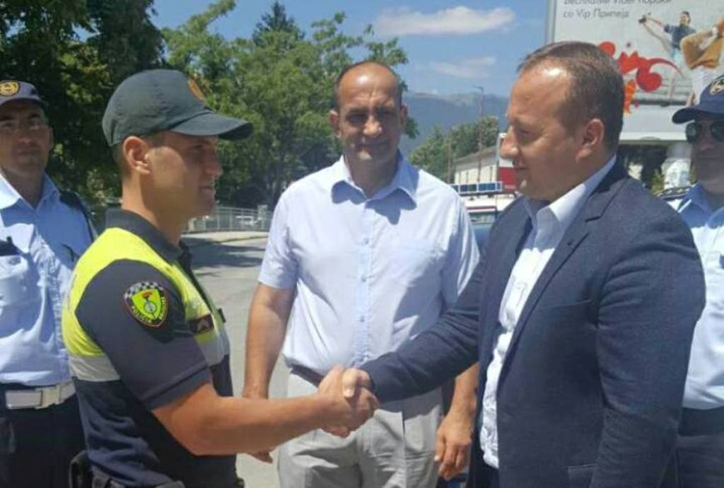Albanian police forces in Struga
