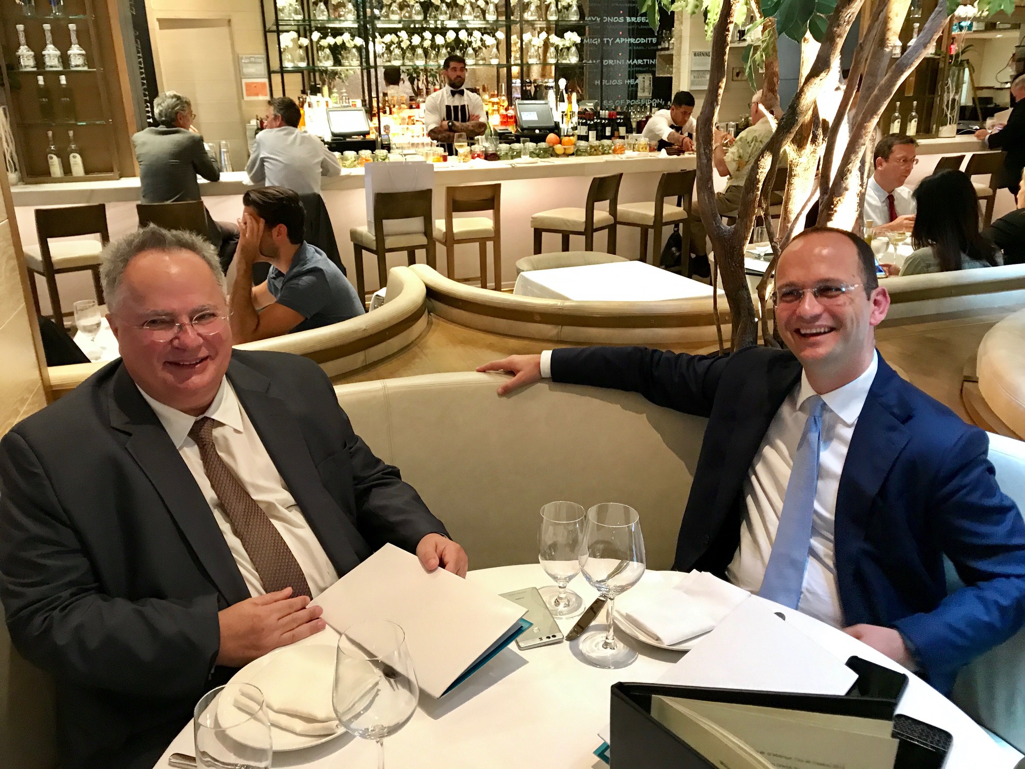 Ν. Kotzias met with homologues Bushati and Dimitrov in New York