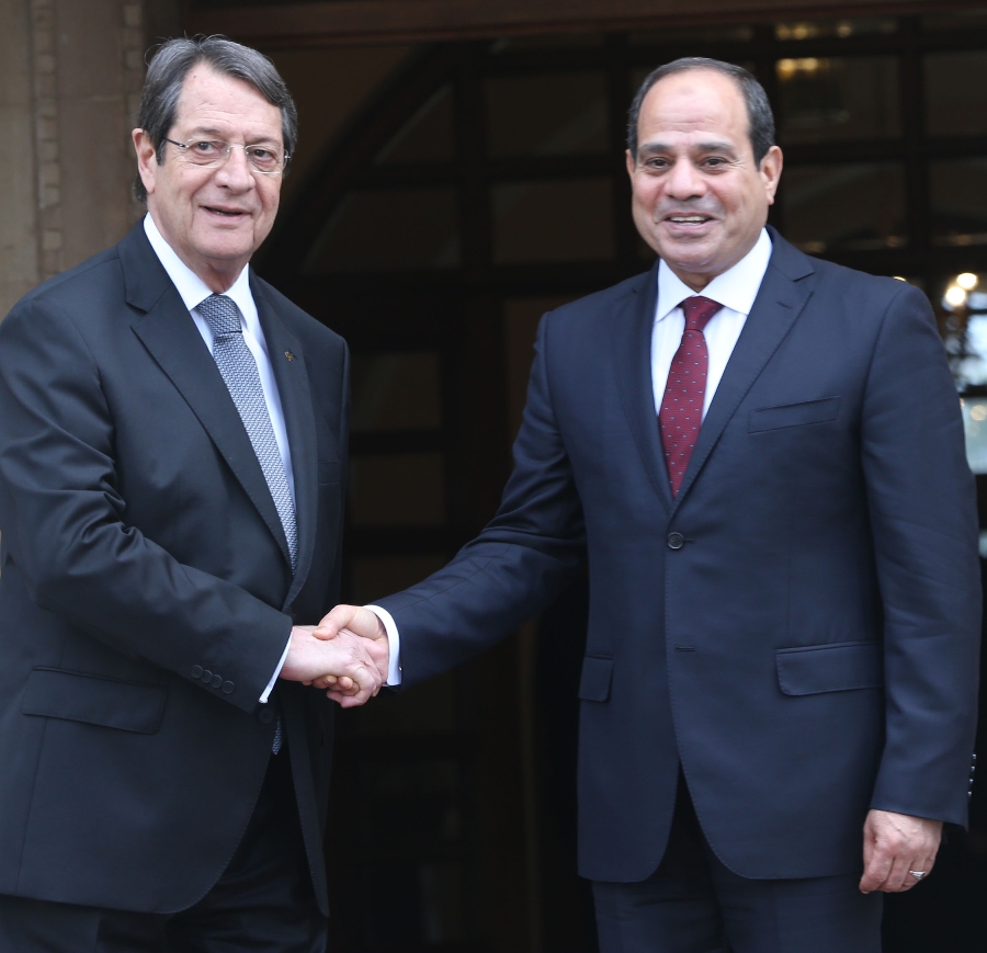 Presidents Anastasiades, Sisi met at the Presidential Palace in Nicosia