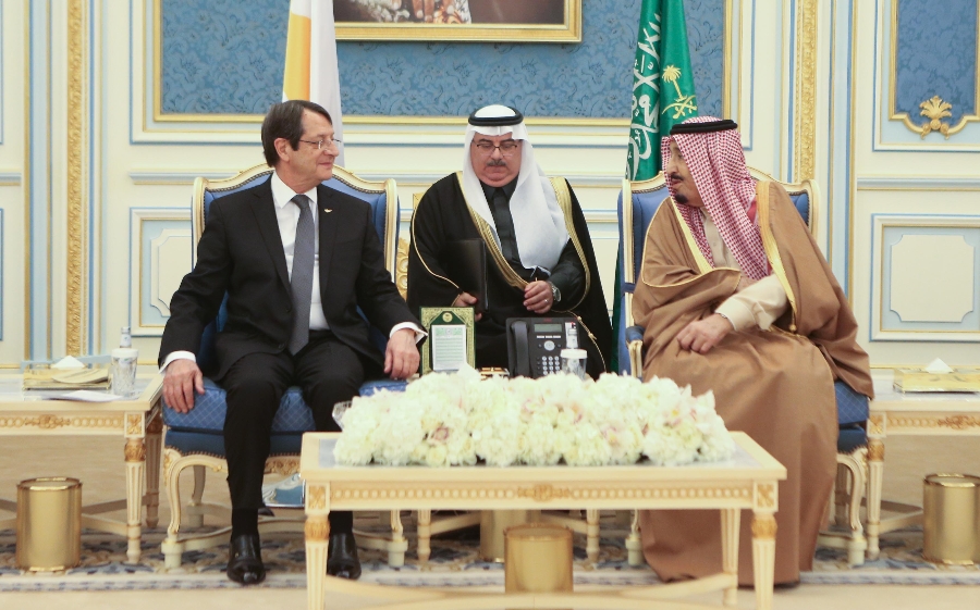 Nicos Anastasiades met with the King of Saudi Arabia