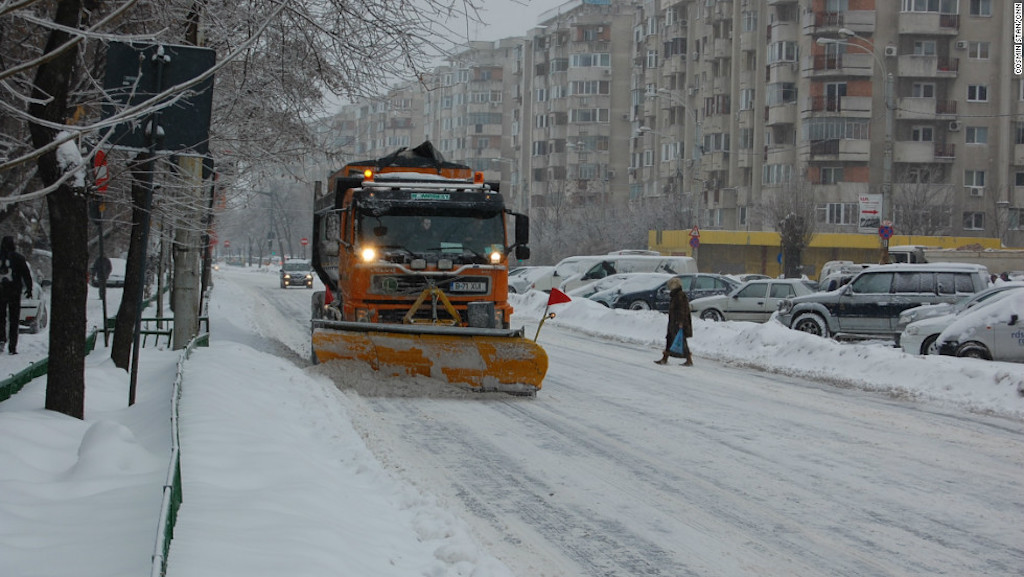 ‘Siberian’ blast in Bulgaria and Romania
