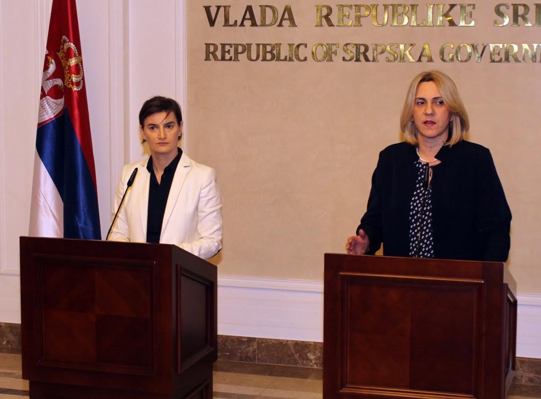 Serbian PM Brnabic visits Banja Luka