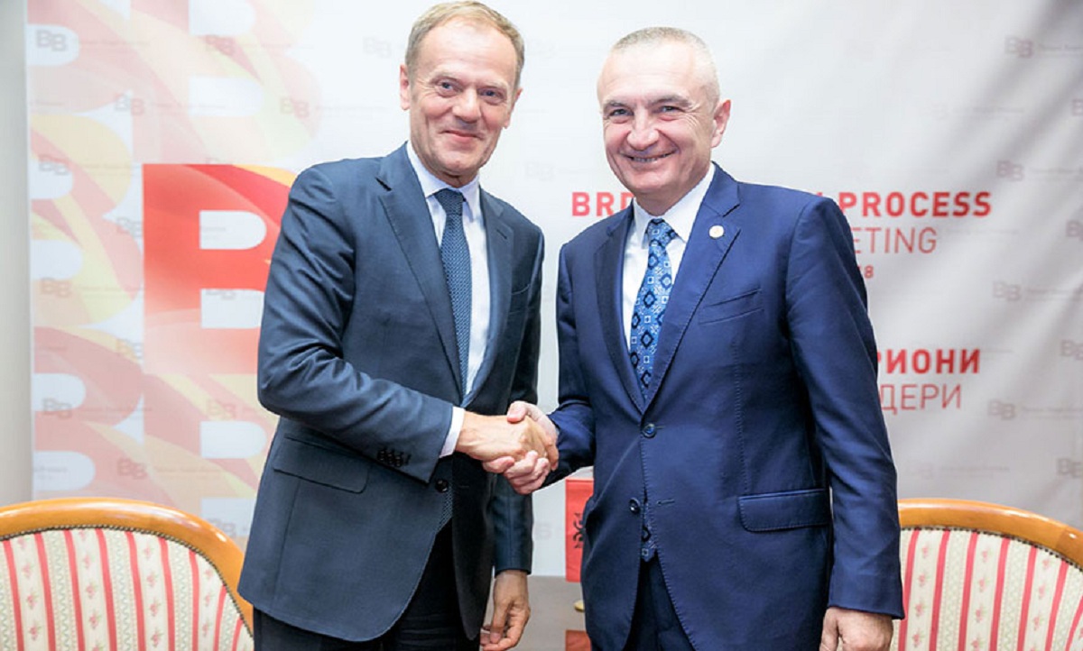 President Meta meets the head of the EU Council in Skopje