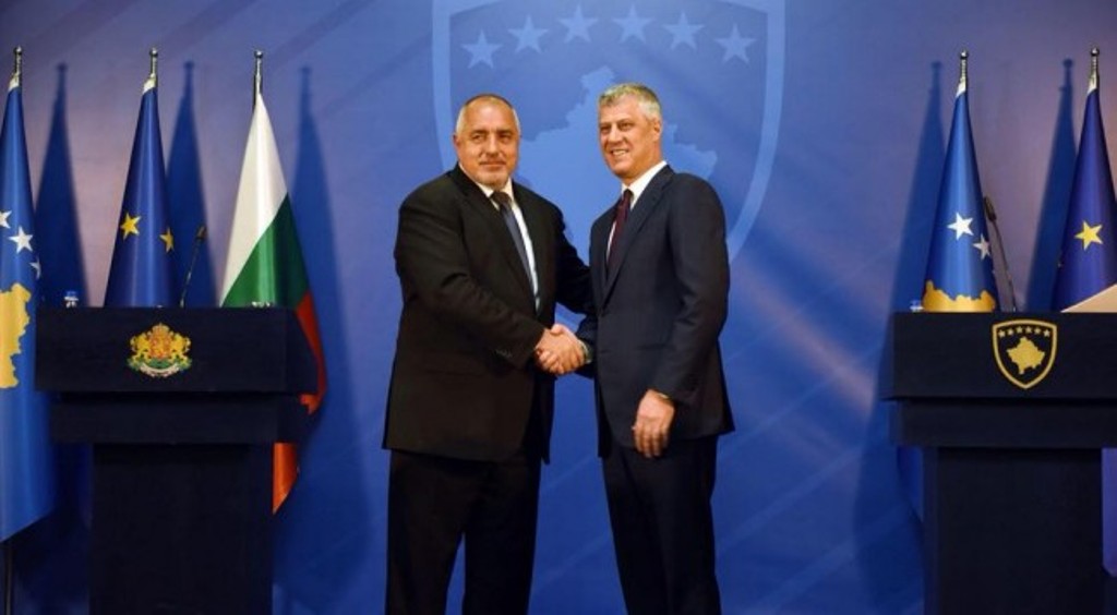 President Thaci and Bulgarian PM Borissov discuss the EU summit