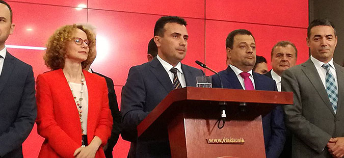 Zaev speaks of ‘a historical solution which strengthens the Macedonian identity’