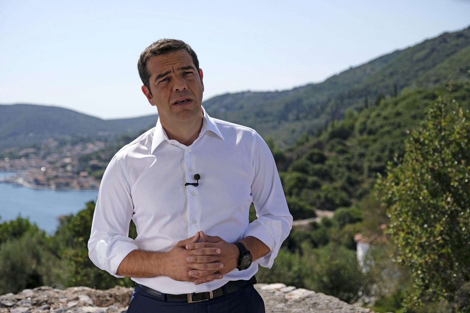 ‘Today is the beginning of a new era’ said Greek PM from Ithaca, opposition condemned speech